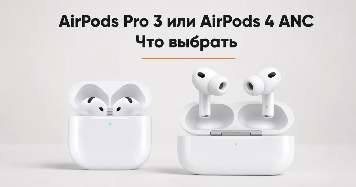 AirPods Pro 3 или AirPods 4 ANC: что выбрать