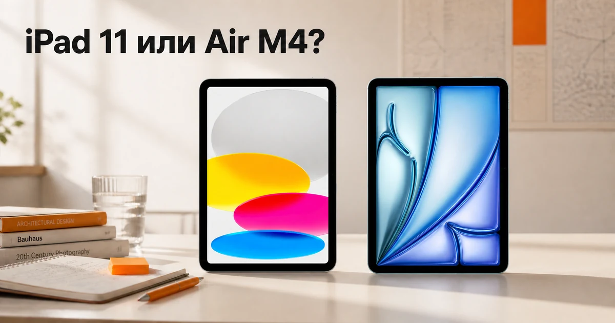 iPad 11 (A16) или iPad Air M4 для учёбы: что выбрать в 2026 году