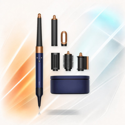 Стайлер Dyson Airwrap i.d. HS08 Straight+Wavy, Prussian Blue/Rich Copper — фирменное фото