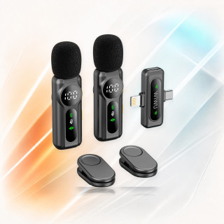 Беспроводная микрофонная система WiWU Wi-WM007 Black
