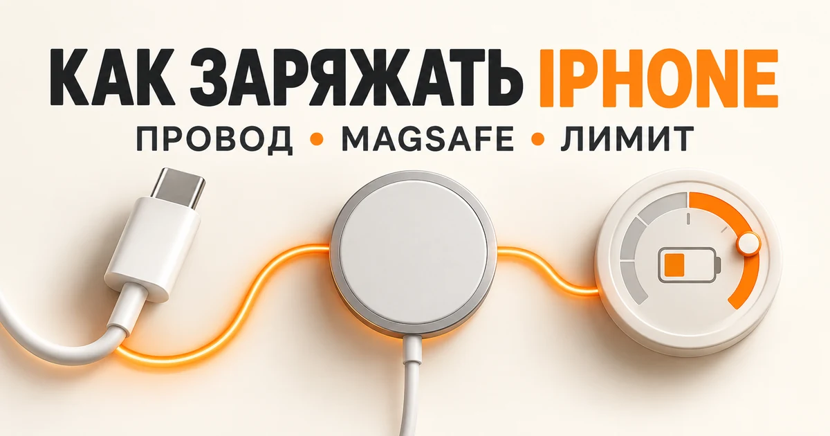 Как правильно заряжать iPhone: быстрая зарядка, MagSafe и ресурс батареи