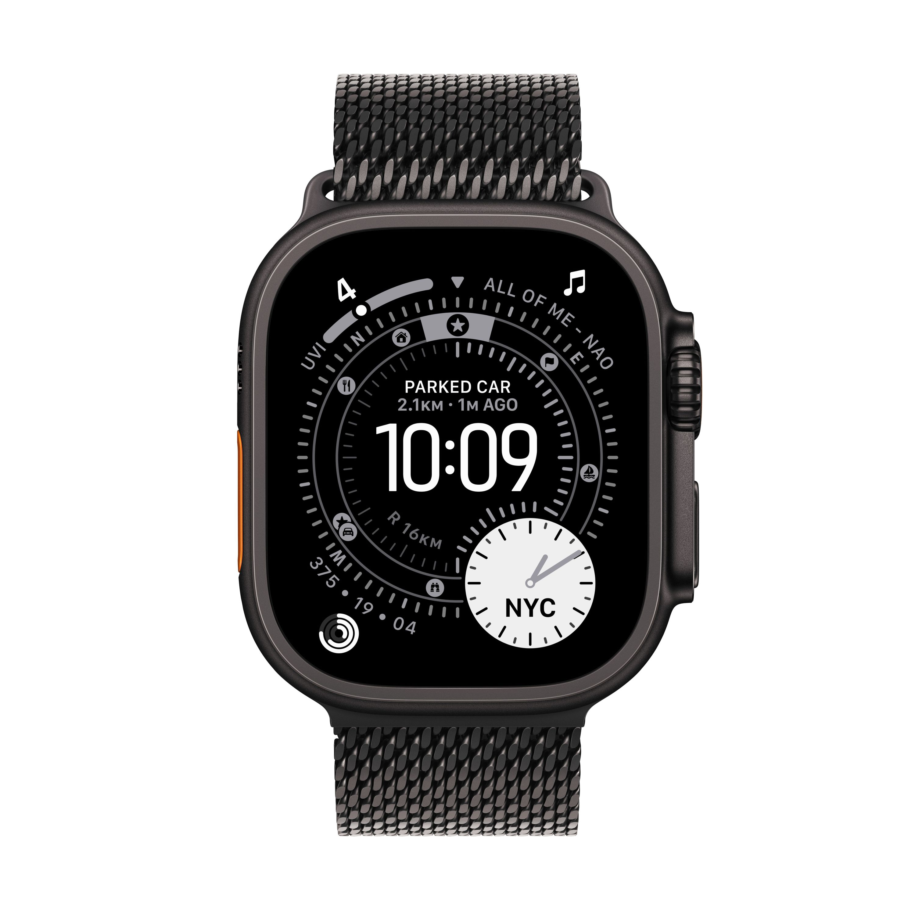 Смарт-часы Apple Watch Ultra 3 49mm Black Ti Black (Milanese Loop)